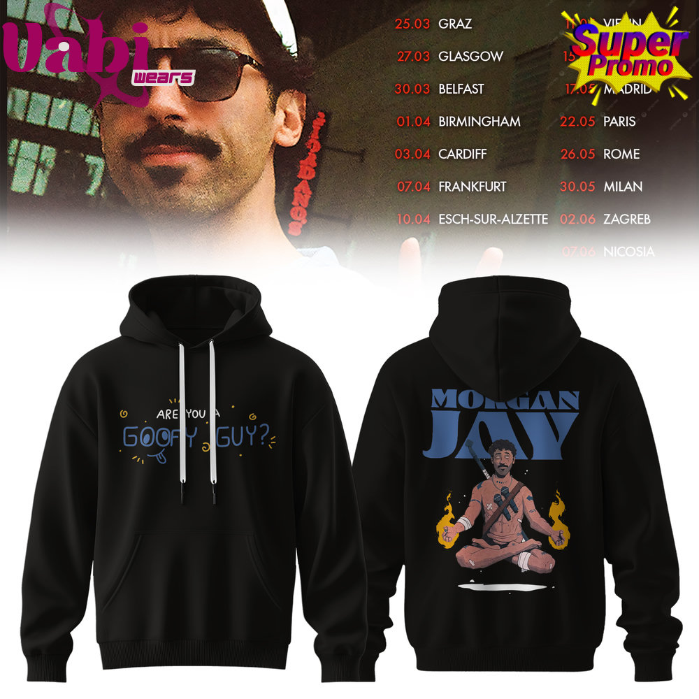 Morgan Jay Goofy Guy Graphic Black Hoodie - Image 1