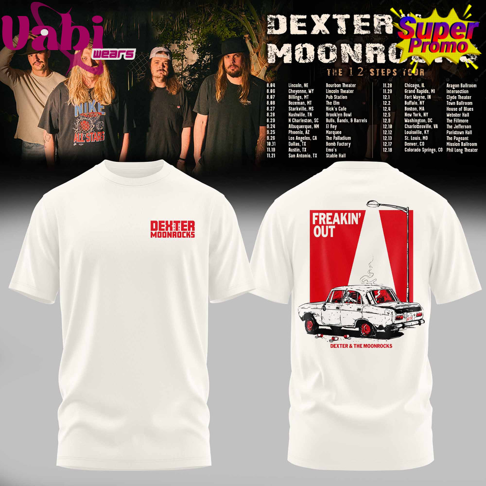 Dexter & The Moonrock The 12 Step Tour 2026 Hoodie Jersey White Version 3 Dexter & The Moonrock The 12 Step Tour 2026 Hoodie Jersey White Version - Image 2
