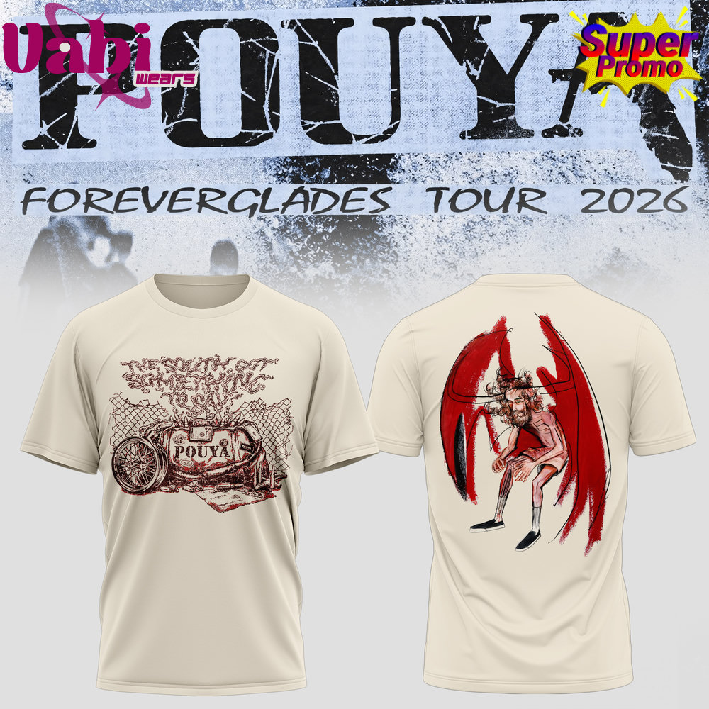 Pouya Foreverglades Tour 2026 Vintage Tee Edition 1 Pouya Foreverglades Tour 2026 Vintage Tee Edition - Image 1