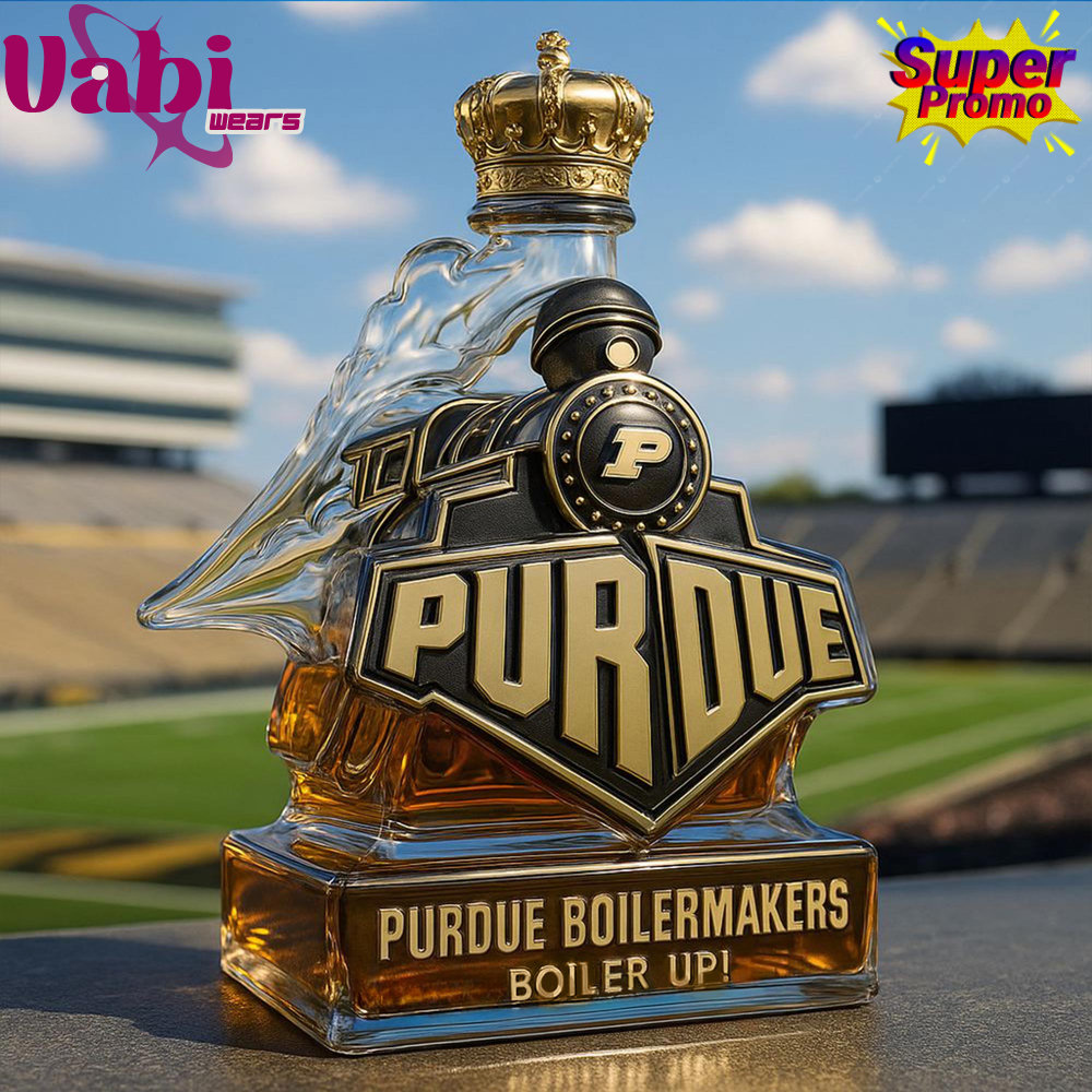Purdue Boilermakers Boiler up Train Shaped Whiskey Bottle - Limited Edition 6 Purdue Boilermakers Boiler up Train Shaped Whiskey Bottle - Limited Edition - Image 1