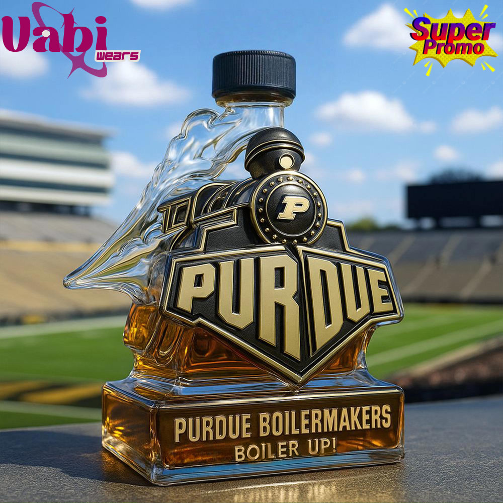 Purdue Boilermakers Boiler up Train Shaped Whiskey Bottle - Limited Edition 8 Purdue Boilermakers Boiler up Train Shaped Whiskey Bottle - Limited Edition - Image 3