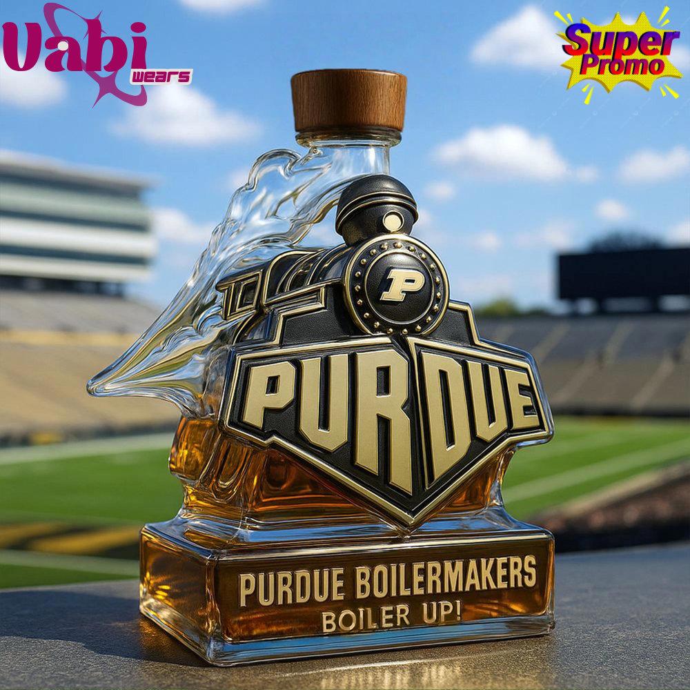 Purdue Boilermakers Boiler up Train Shaped Whiskey Bottle - Limited Edition 9 Purdue Boilermakers Boiler up Train Shaped Whiskey Bottle - Limited Edition - Image 4