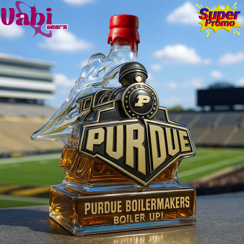 Purdue Boilermakers Boiler up Train Shaped Whiskey Bottle - Limited Edition 10 Purdue Boilermakers Boiler up Train Shaped Whiskey Bottle - Limited Edition - Image 5