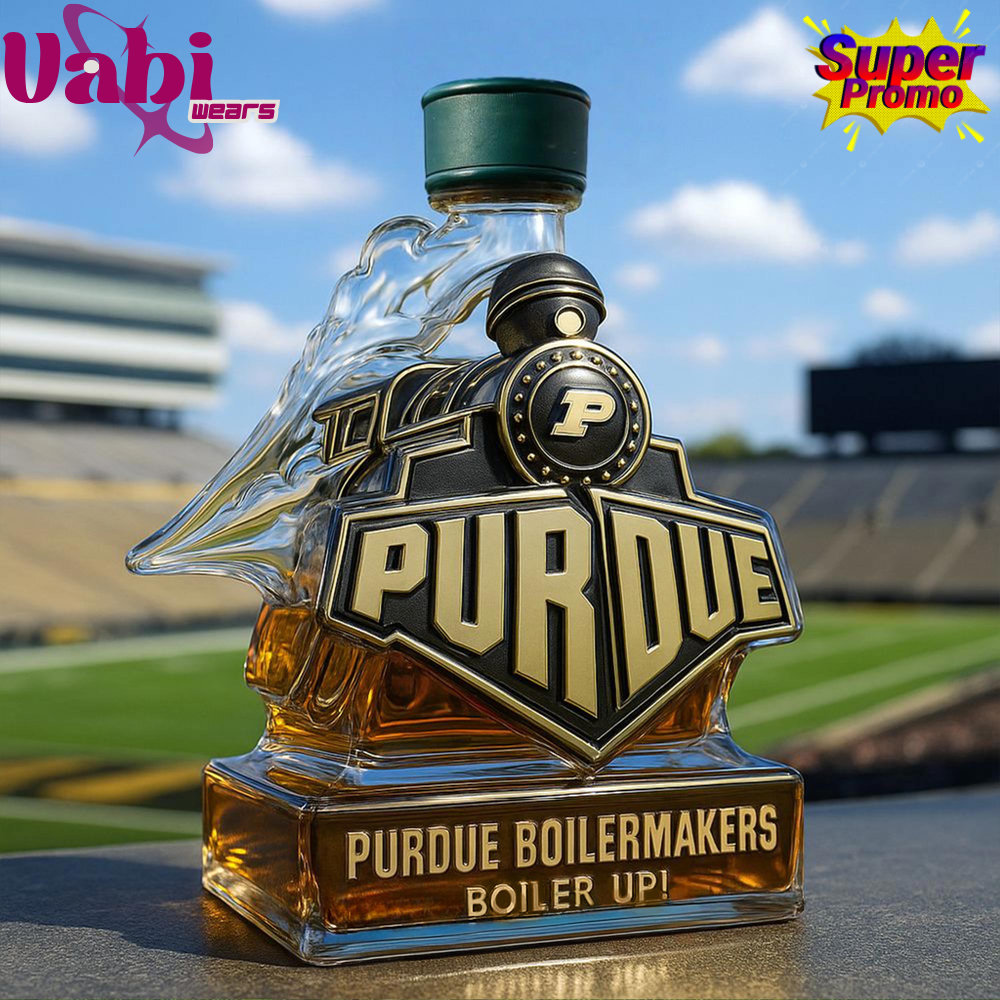 Purdue Boilermakers Boiler up Train Shaped Whiskey Bottle - Limited Edition - Image 6