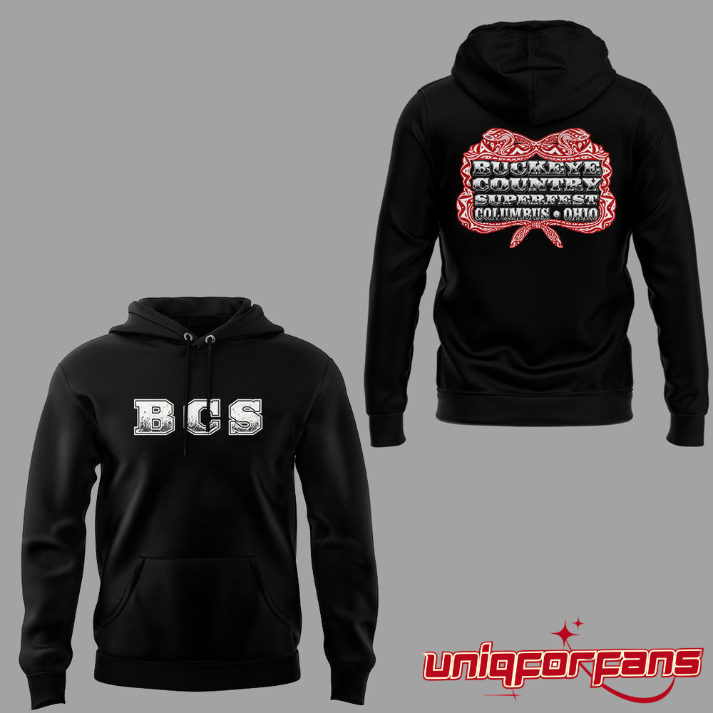 Ohio State Buckeyes Country Superfest 2026 Black Edition Hoodie - Image 1