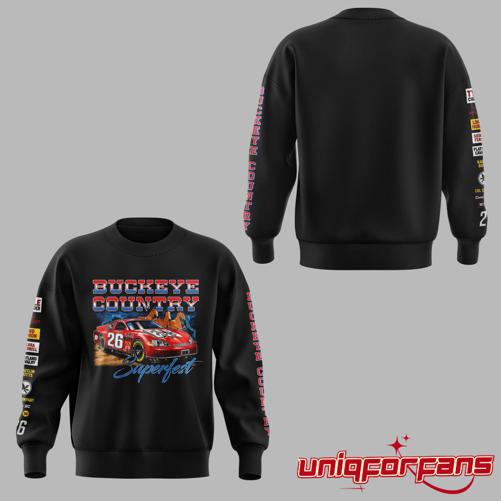 Ohio State Buckeyes Country Superfest 2026 Limited Edition Sweatshirt - Image 1