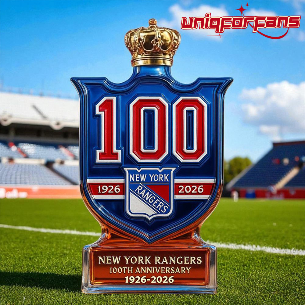 New York Rangers 100th Anniversary Limited Edition Whiskey Bottle - Image 1