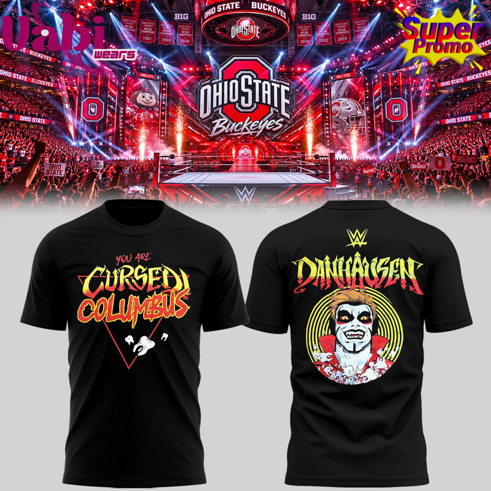 Danhausen "You Are Cursed!" Limited Edition W.W.E Monday Night RAW At Schottenstein Center 3D Shirt 3 Danhausen 'You Are Cursed!' Limited Edition W.W.E Monday Night RAW At Schottenstein Center 3D Shirt - Image 1