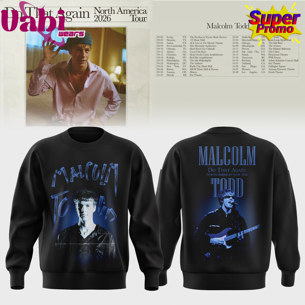 Malcolm Todd Do That Again North America Tour Sweater 5 Malcolm Todd Do That Again North America Tour Sweater - Image 2