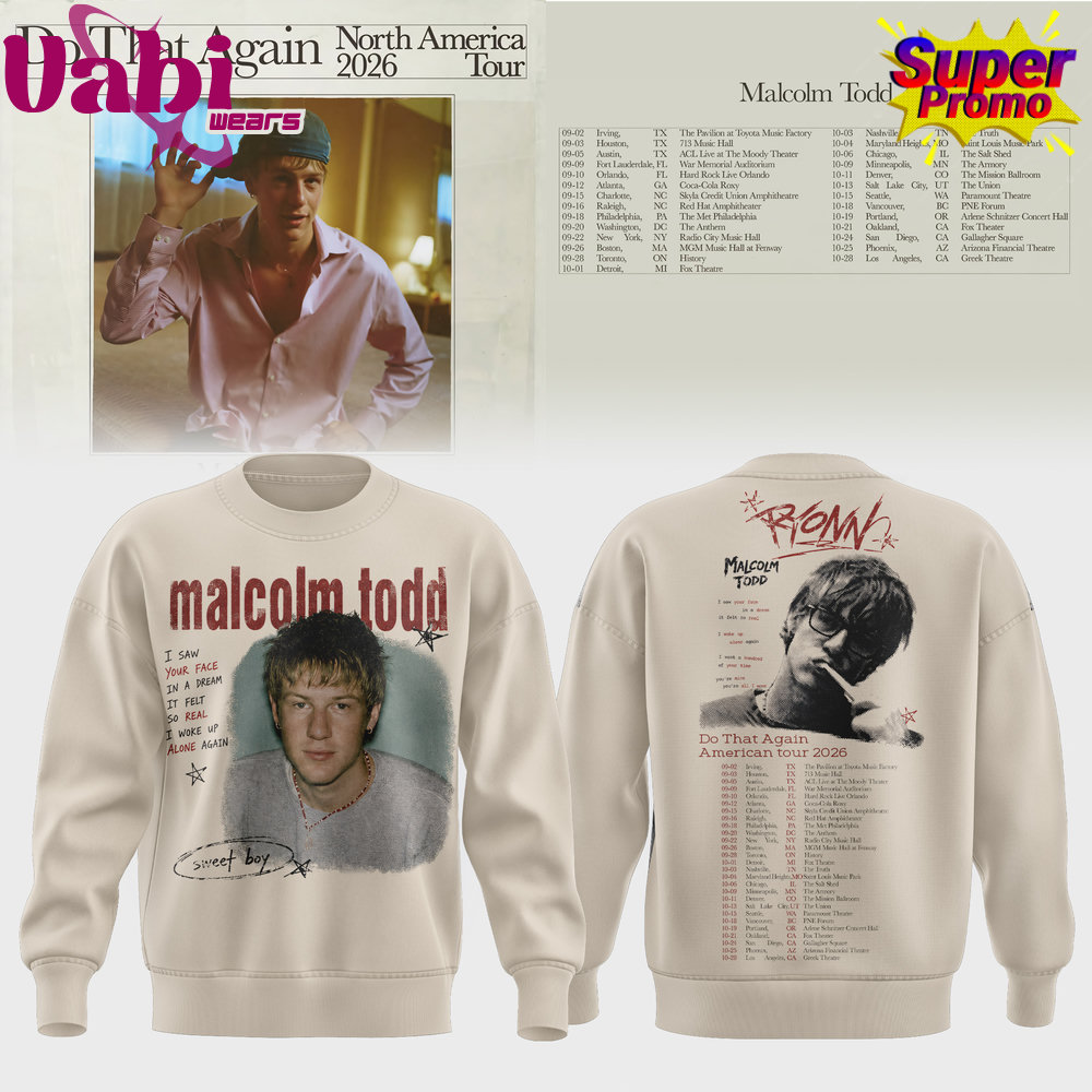 Malcolm Todd Do That Again North America Tour Sweater 6 Malcolm Todd Do That Again North America Tour Sweater - Image 3