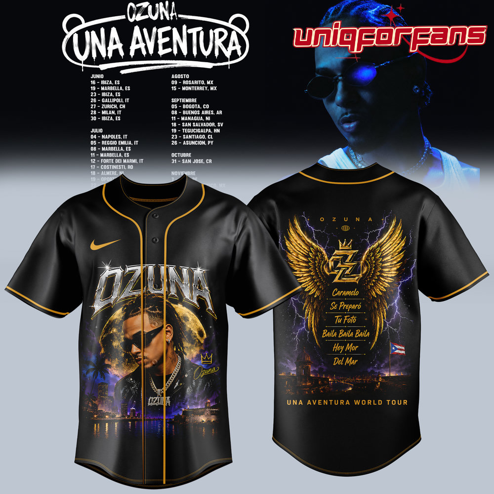 Ozuna Una Aventura World Tour Limited Edition Baseball Jersey - Image 1