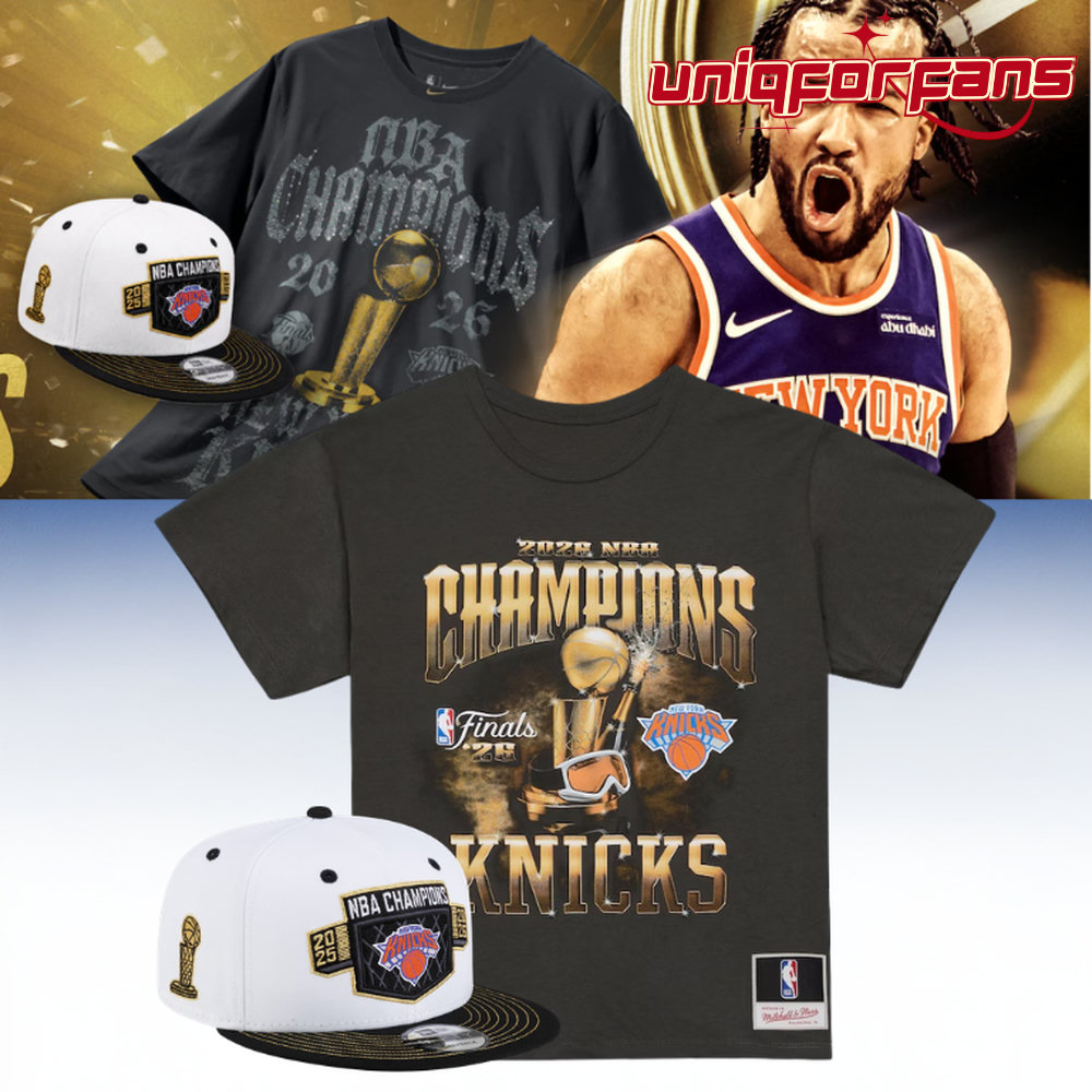 New York Knicks 2026 NBA Champions T-shirt - Image 1