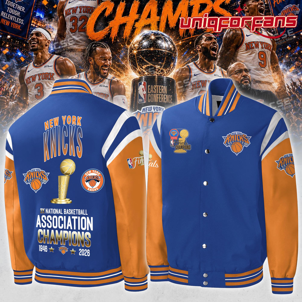 New York Knicks 2026 National Basketball Association Champions Bomber Jacket - Image 1