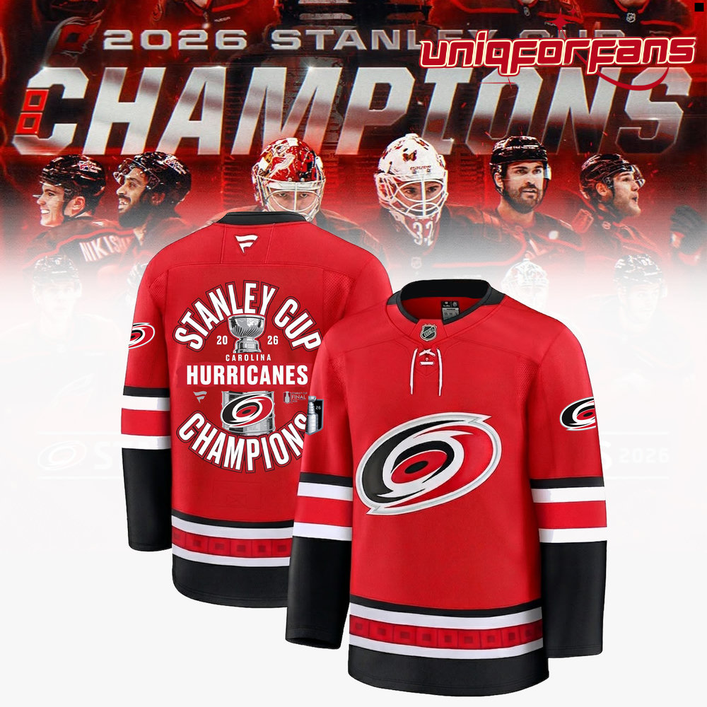Carolina Hurricanes 2026 Stanley Cup Champions Red Edition Hockey Jersey - Image 2