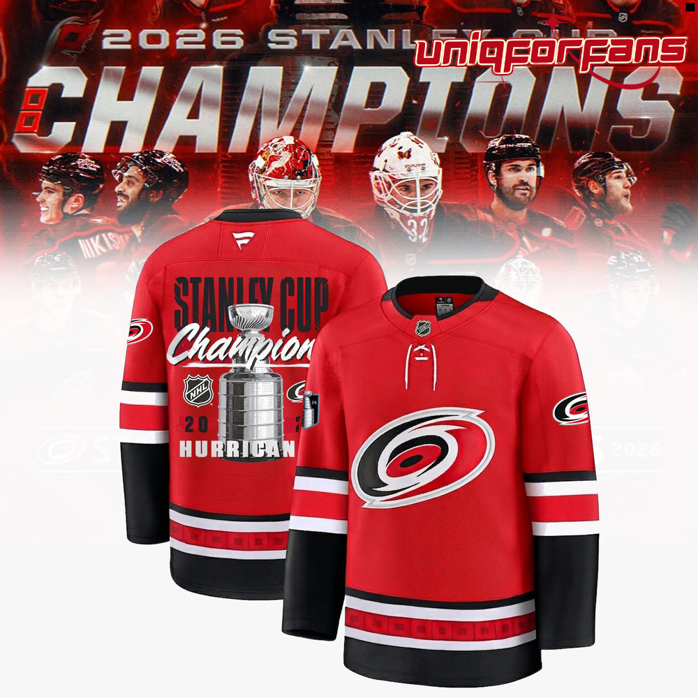 Carolina Hurricanes 2026 Stanley Cup Champions Red Edition Hockey Jersey - Image 3
