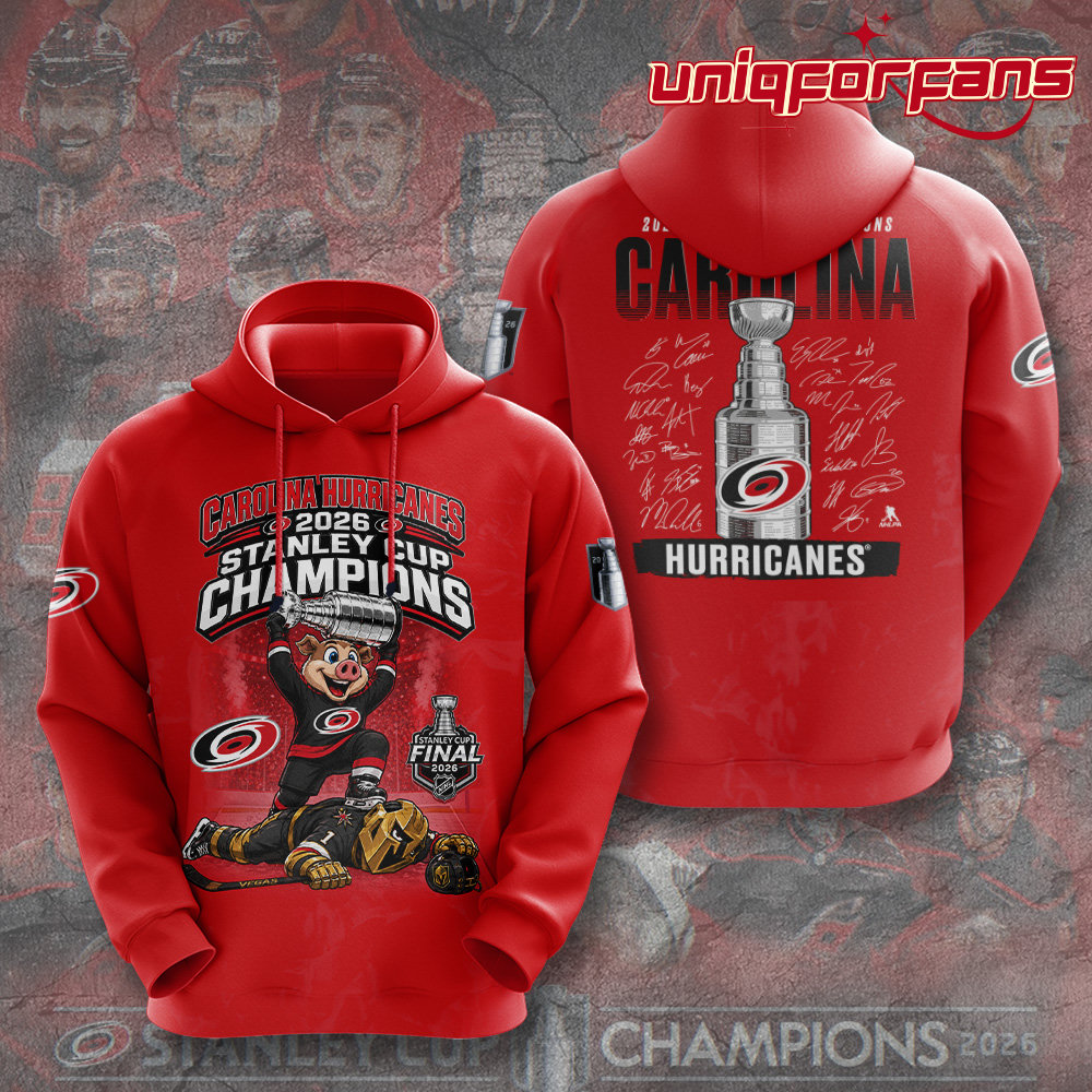 Carolina Hurricanes 2026 Stanley Cup Champions Red Edition Hoodie - Image 2