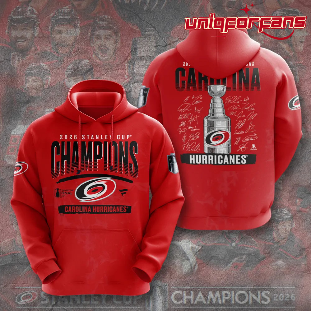 Carolina Hurricanes 2026 Stanley Cup Champions Red Edition Hoodie - Image 7