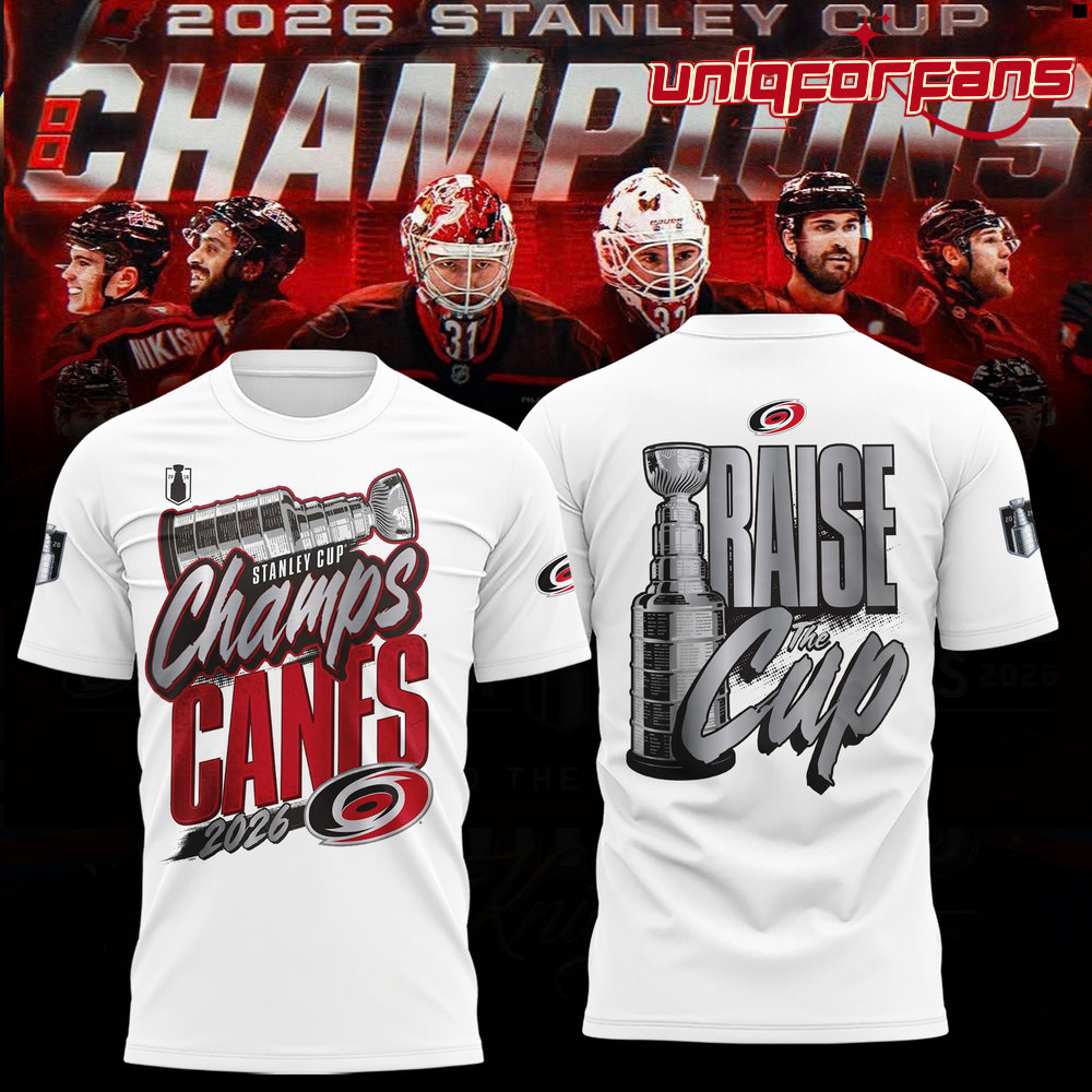 Carolina Hurricanes Stanley Cup Champions 2026 Limited Edition 3D T-Shirt - Image 1