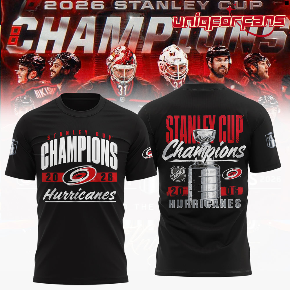 Carolina Hurricanes Stanley Cup Champions 2026 Limited Edition 3D T-Shirt - Image 2