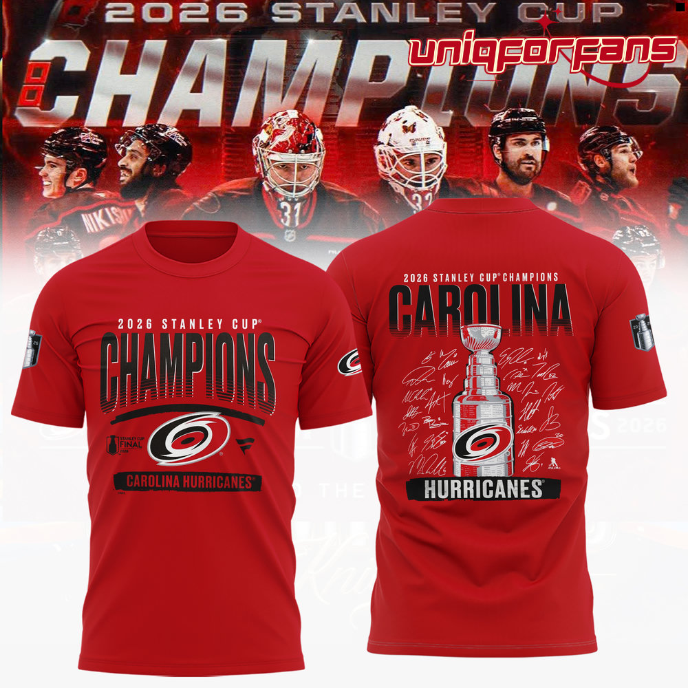 Carolina Hurricanes Stanley Cup Champions 2026 Limited Edition 3D T-Shirt - Image 3