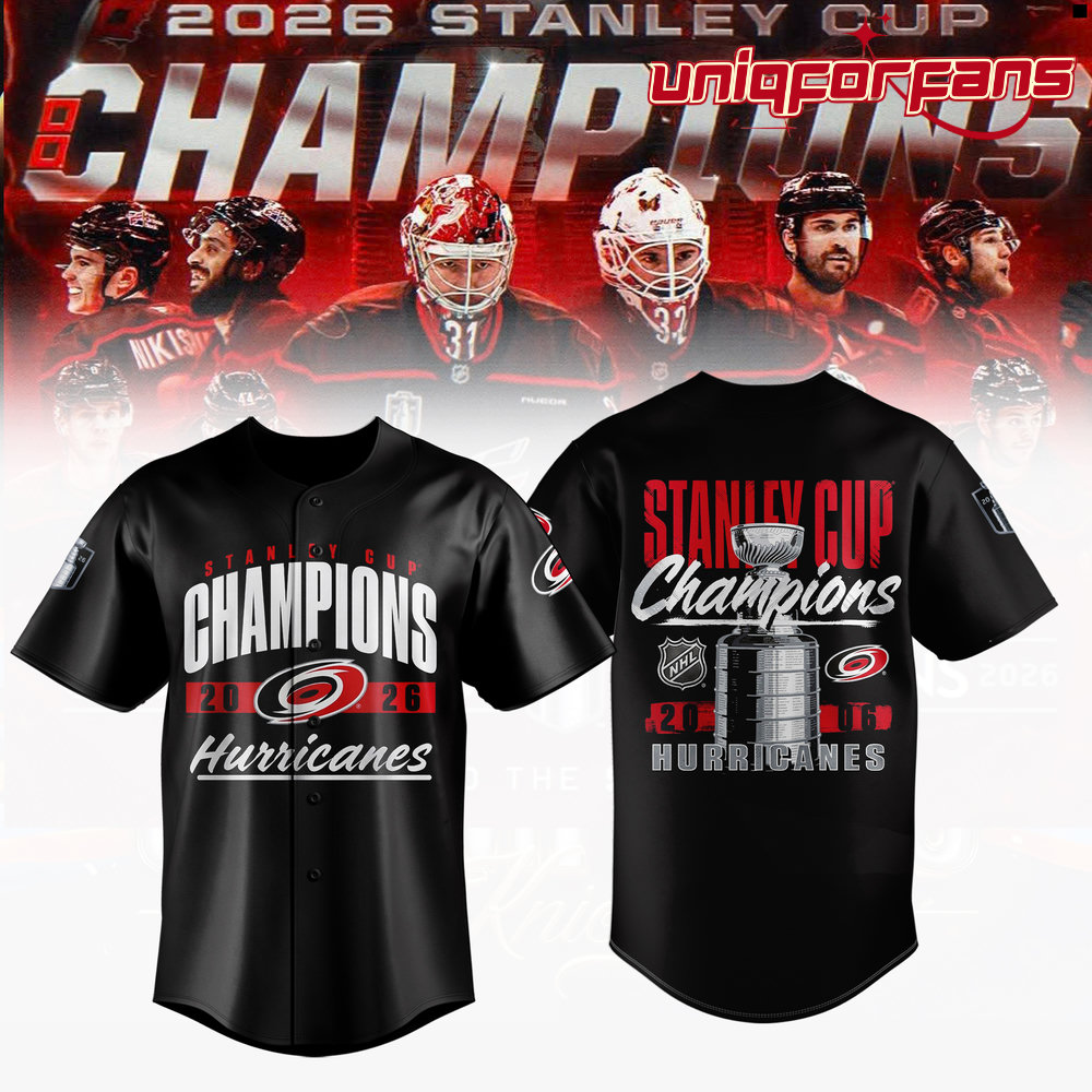 Carolina Hurricanes Stanley Cup Champions 2026 Limited Edition Baseball Jersey - Image 2