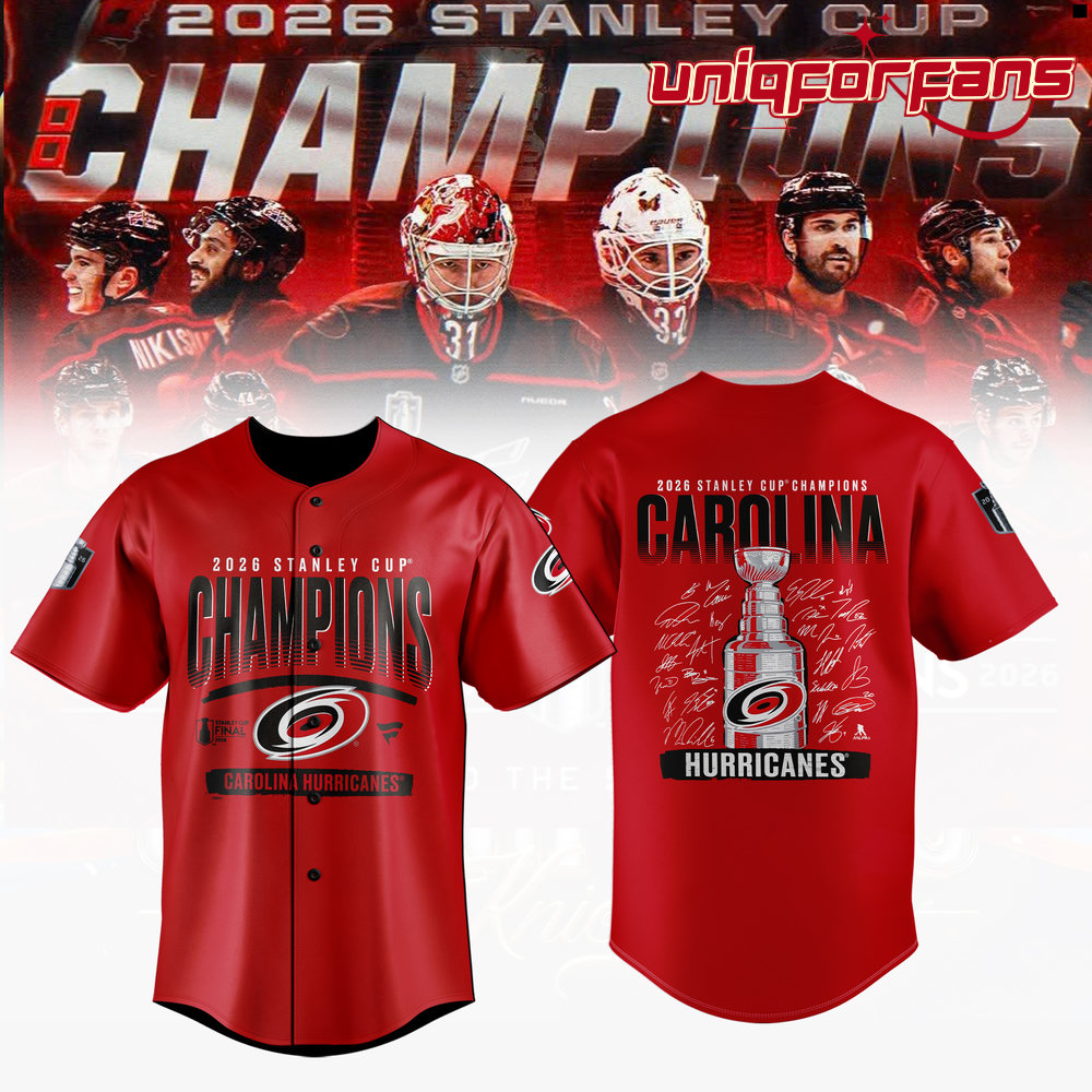 Carolina Hurricanes Stanley Cup Champions 2026 Limited Edition Baseball Jersey - Image 3