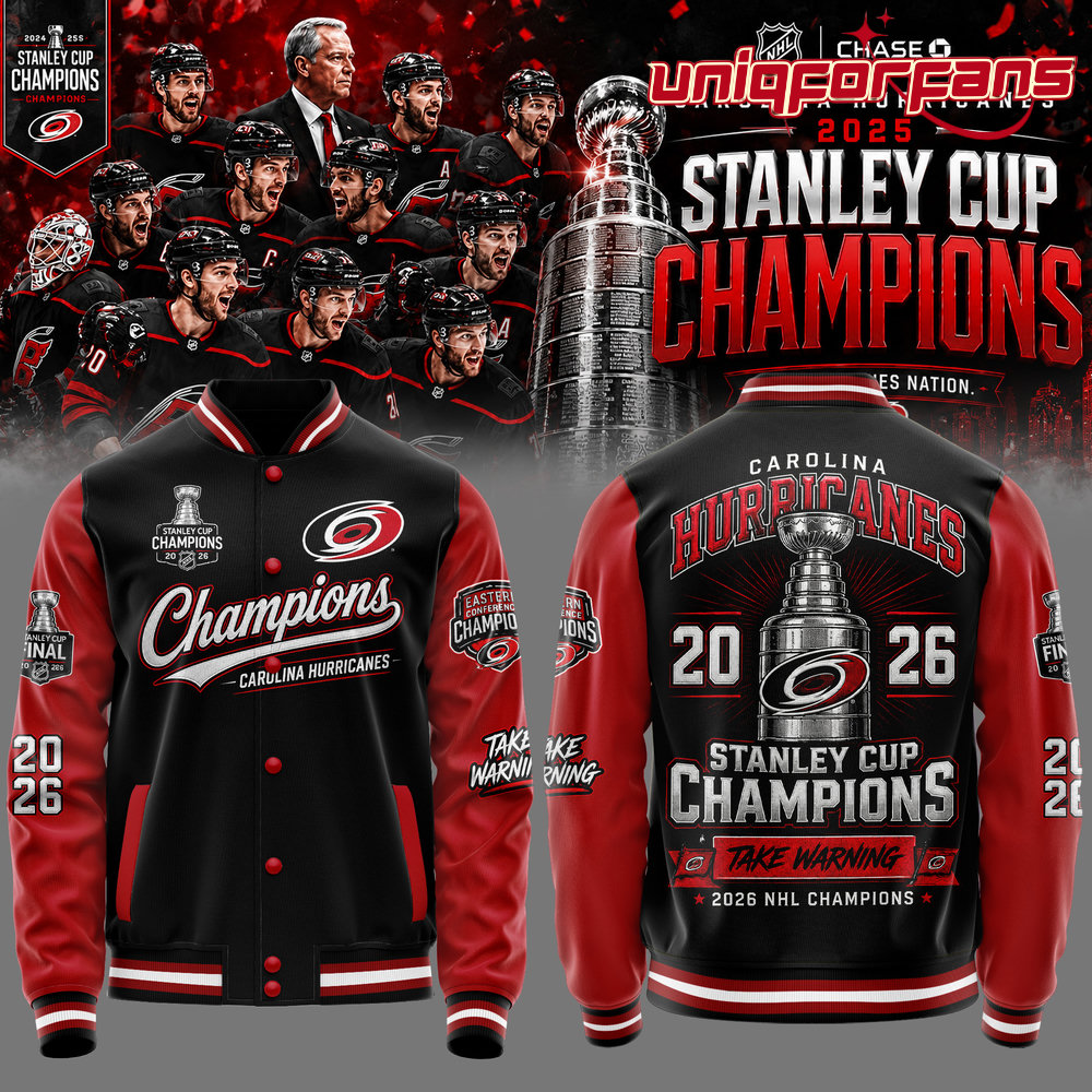 Carolina Hurricanes 2026 STANLEY CUP Champions Limited Edition Baseball Jacket - Image 2