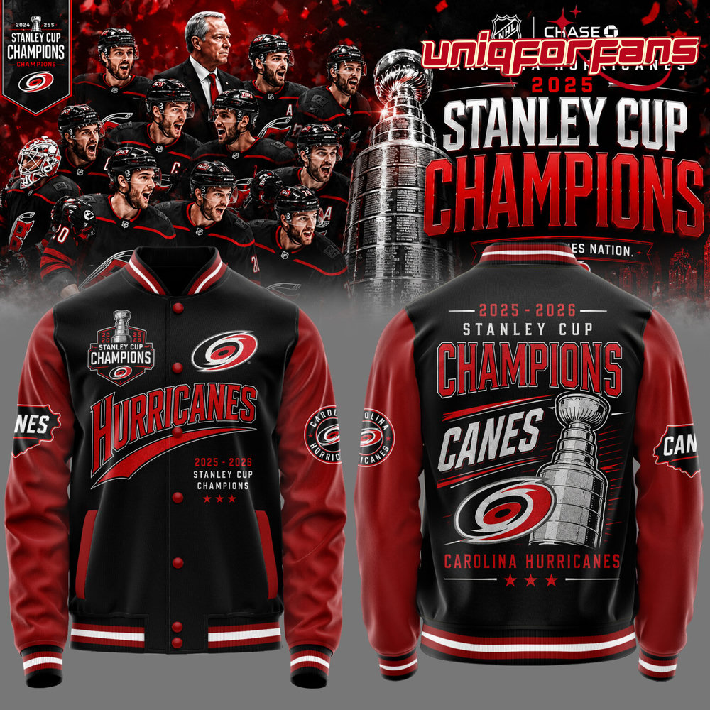 Carolina Hurricanes 2026 STANLEY CUP Champions Limited Edition Baseball Jacket - Image 3