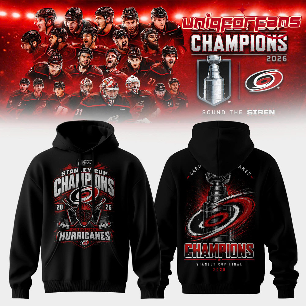 Carolina Hurricanes Limited Edition 2026 Stanley Cup Champions Hoodie - Image 1