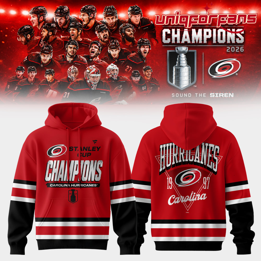 Carolina Hurricanes Limited Edition 2026 Stanley Cup Champions Hoodie - Image 2