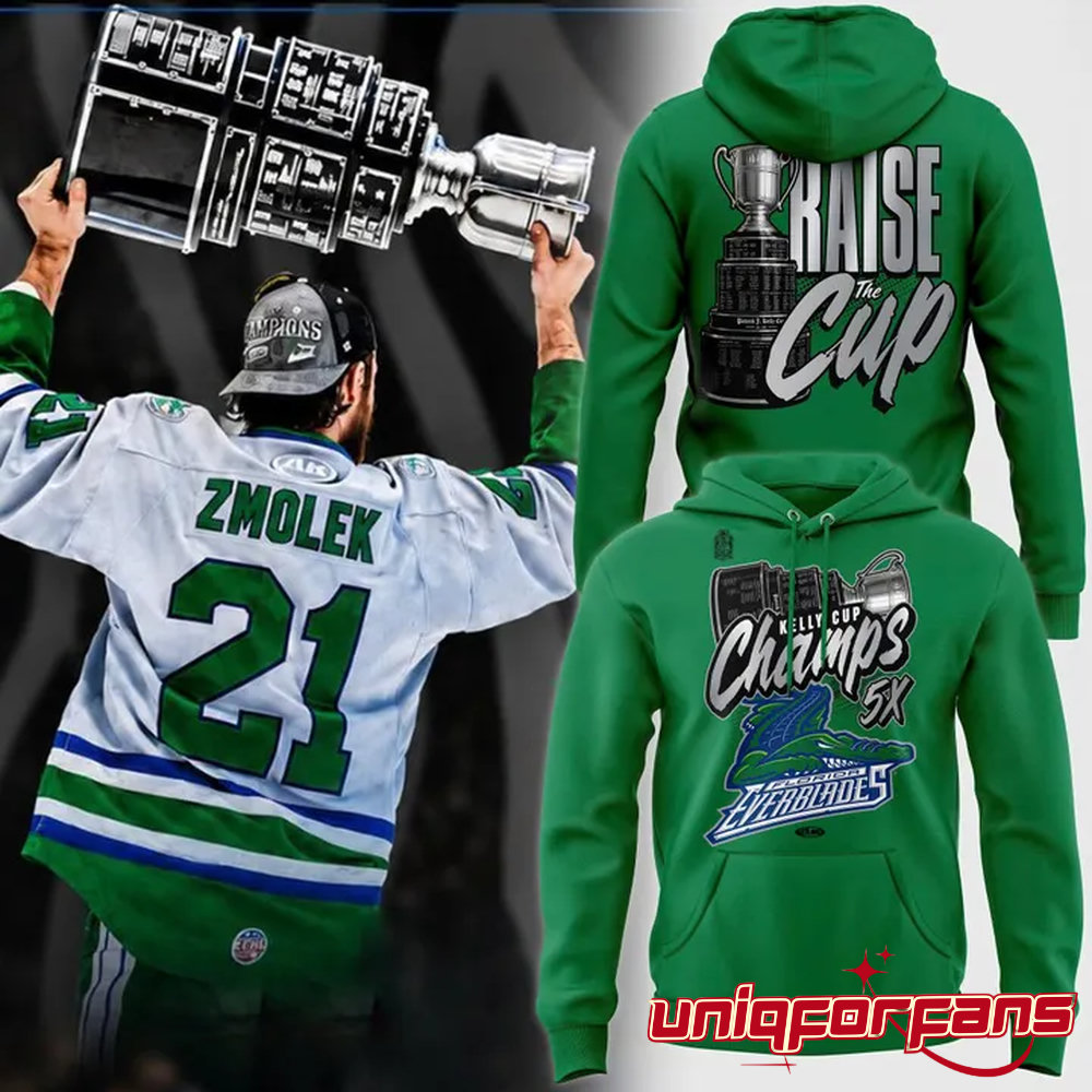 Florida Everblades Kelly Cup Champions 5X Championship Hoodie - Image 3